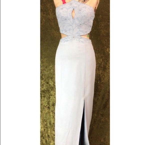 🥰Vintage Blue Prom Dress🥰 - Picture 2 of 5